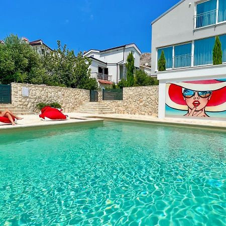 Apartment Baska Mit Poolarea - Krk, Kroatien Kültér fotó