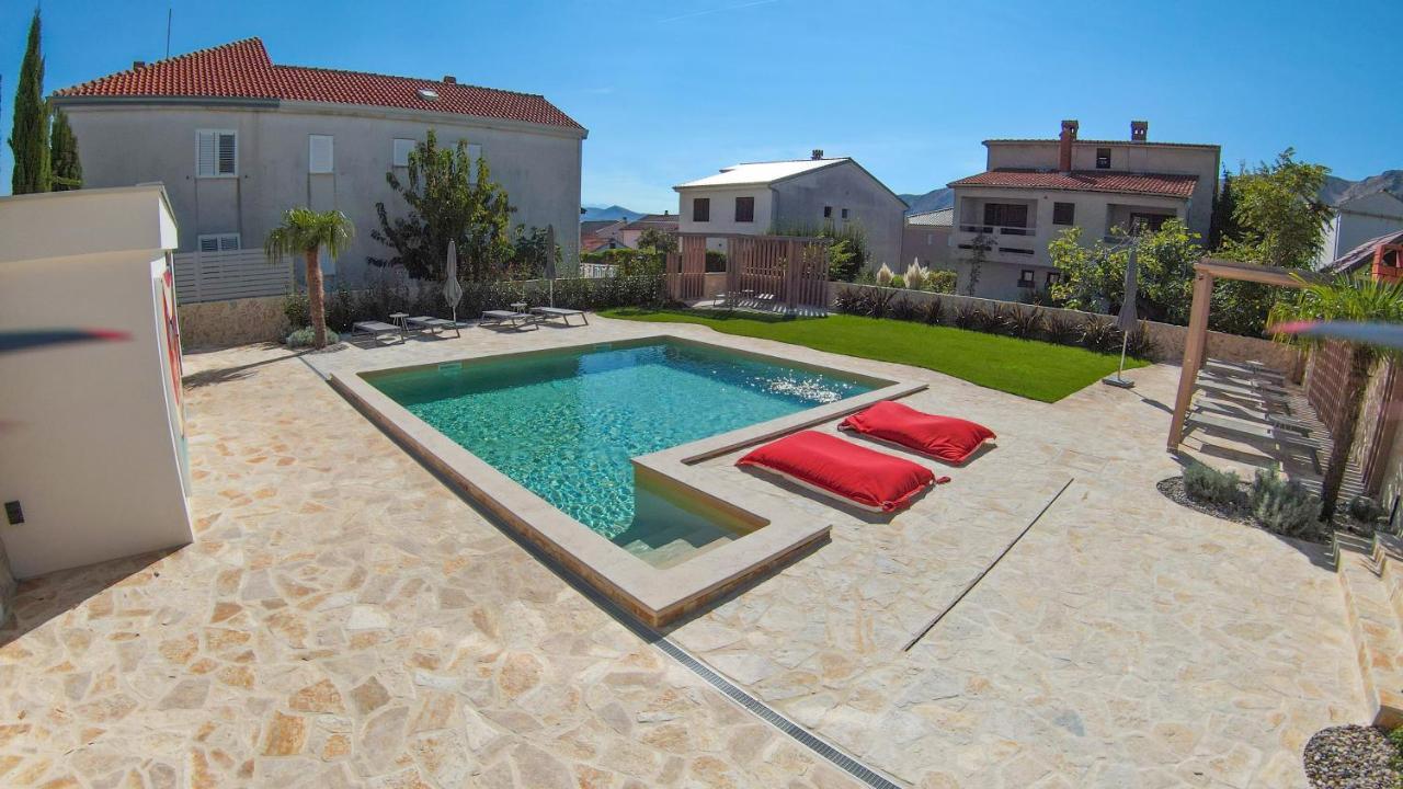 Apartment Baska Mit Poolarea - Krk, Kroatien Kültér fotó